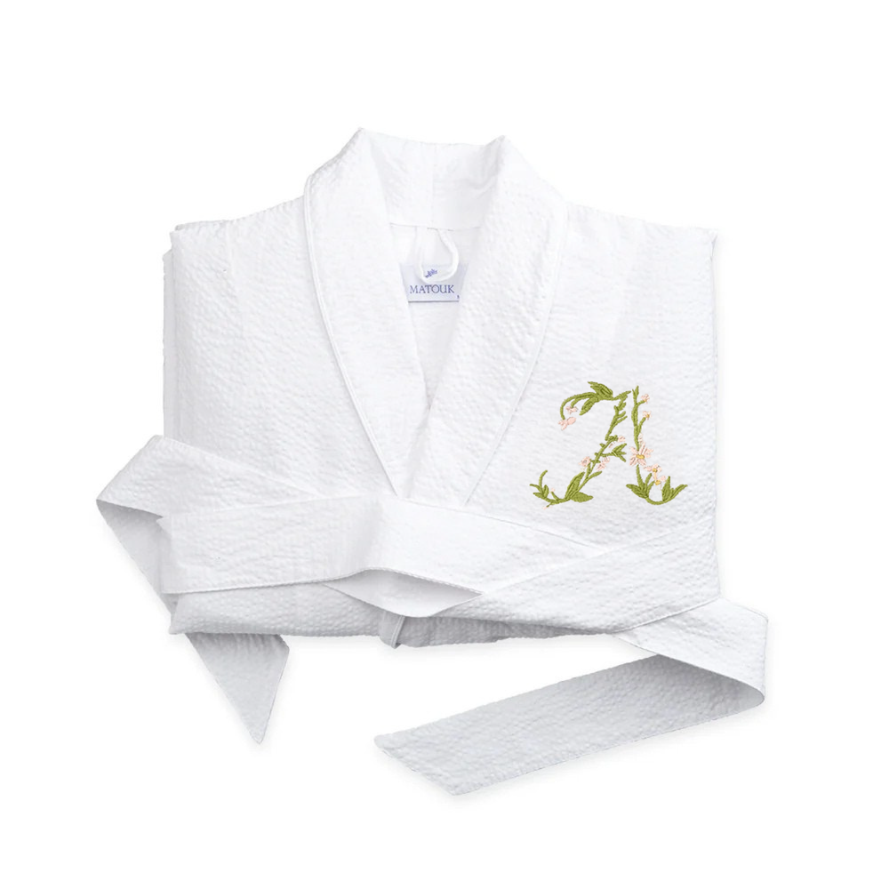 Gina Langford x Courtland & Co. Seersucker Robe