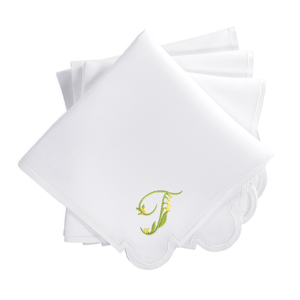 Gina Langford x Courtland & Co. Mirasol Dinner Napkins - White