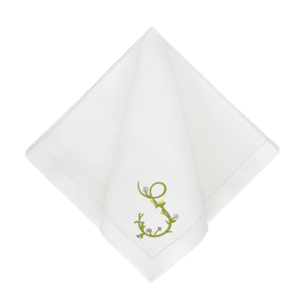 Gina Langford x Courtland & Co. Dinner Napkins - White