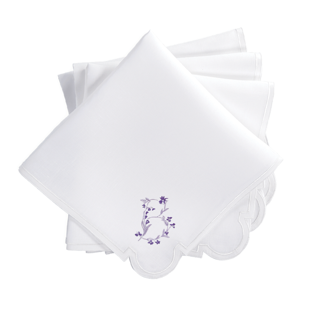 Gina Langford x Courtland & Co. Mirasol Dinner Napkins - White