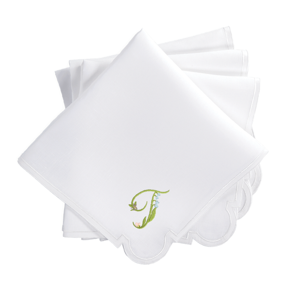Gina Langford x Courtland & Co. Mirasol Dinner Napkins - White