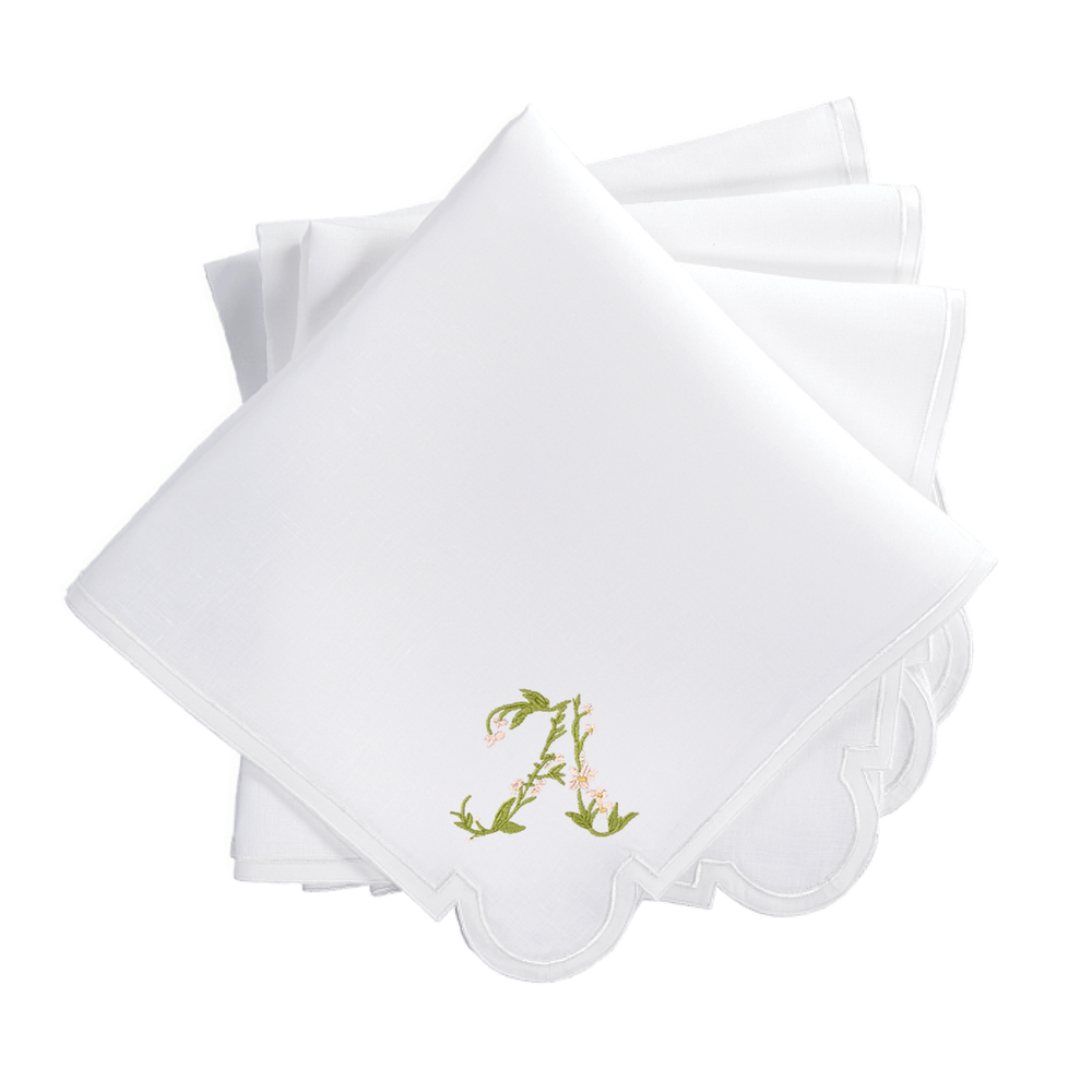 Gina Langford x Courtland & Co. Mirasol Dinner Napkins - White
