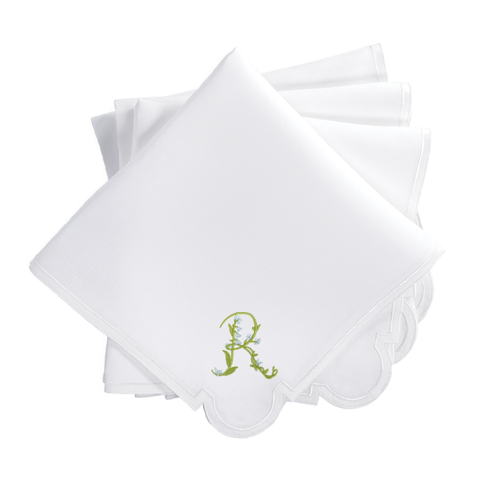 Gina Langford x Courtland & Co. Mirasol Dinner Napkins - White