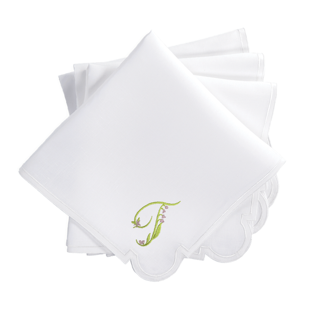 Gina Langford x Courtland & Co. Mirasol Dinner Napkins - White