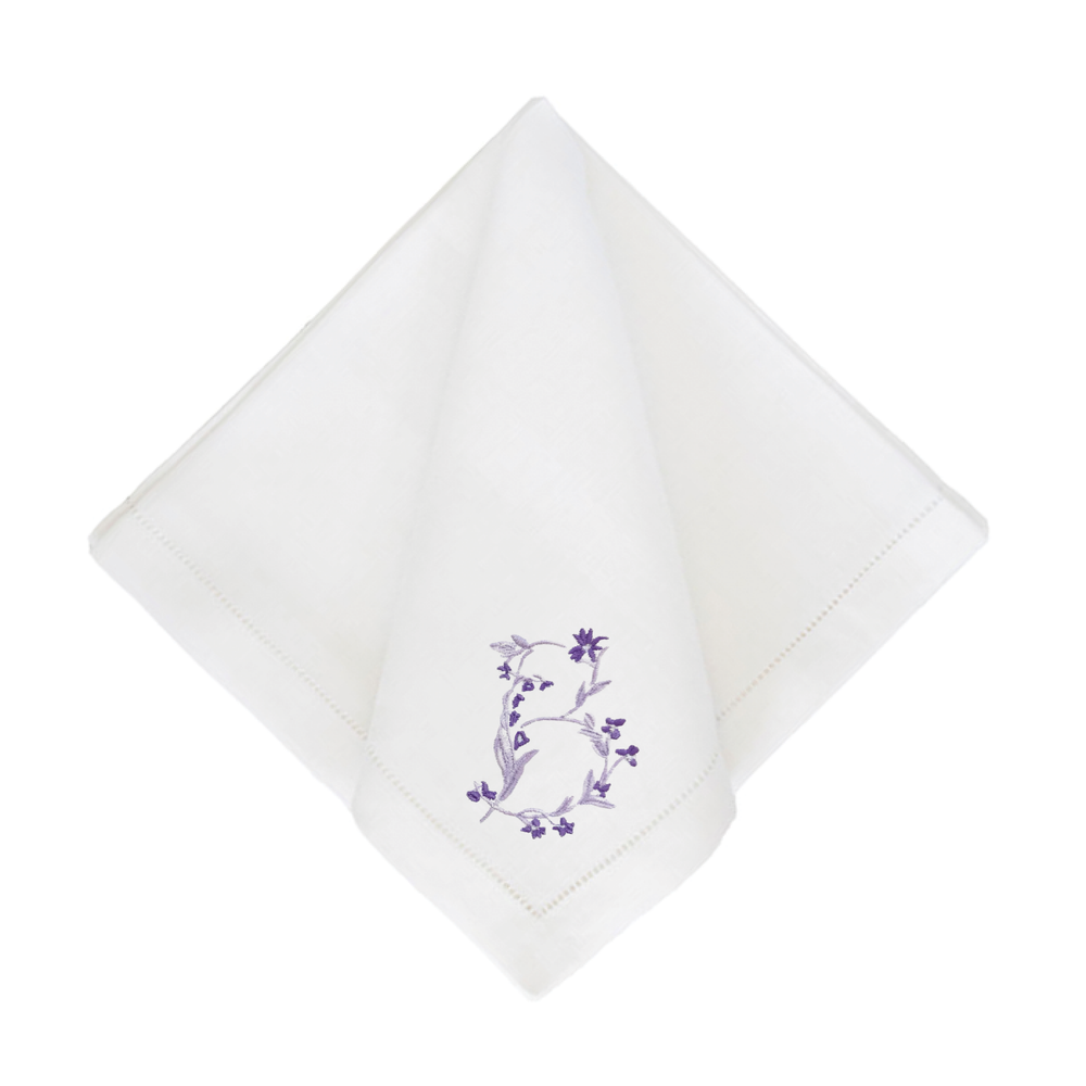 Gina Langford x Courtland & Co. Dinner Napkins - White