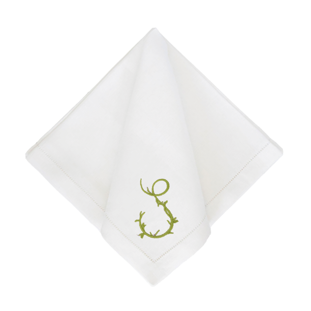 Gina Langford x Courtland & Co. Dinner Napkins - White