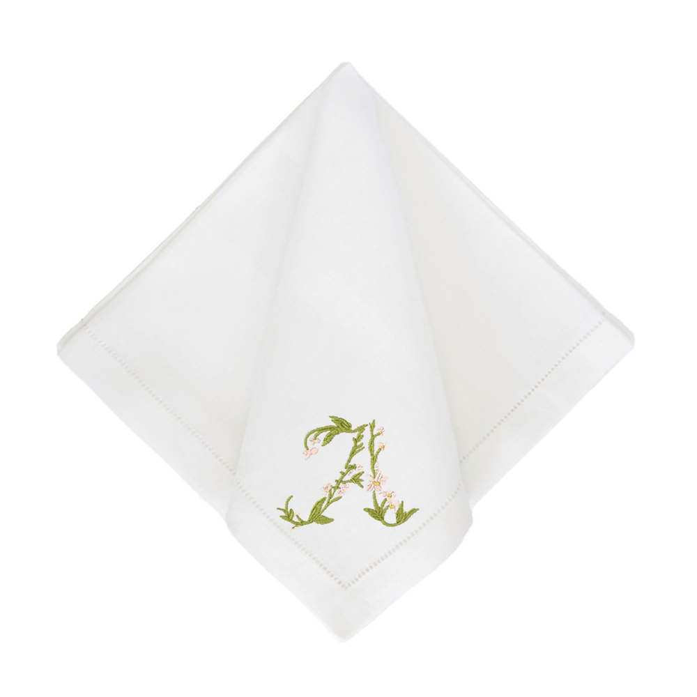 Gina Langford x Courtland & Co. Dinner Napkins - White