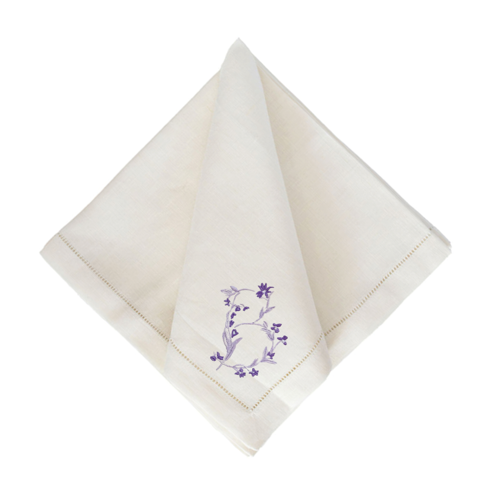 Gina Langford x Courtland and Co. Dinner Napkins - Ecru