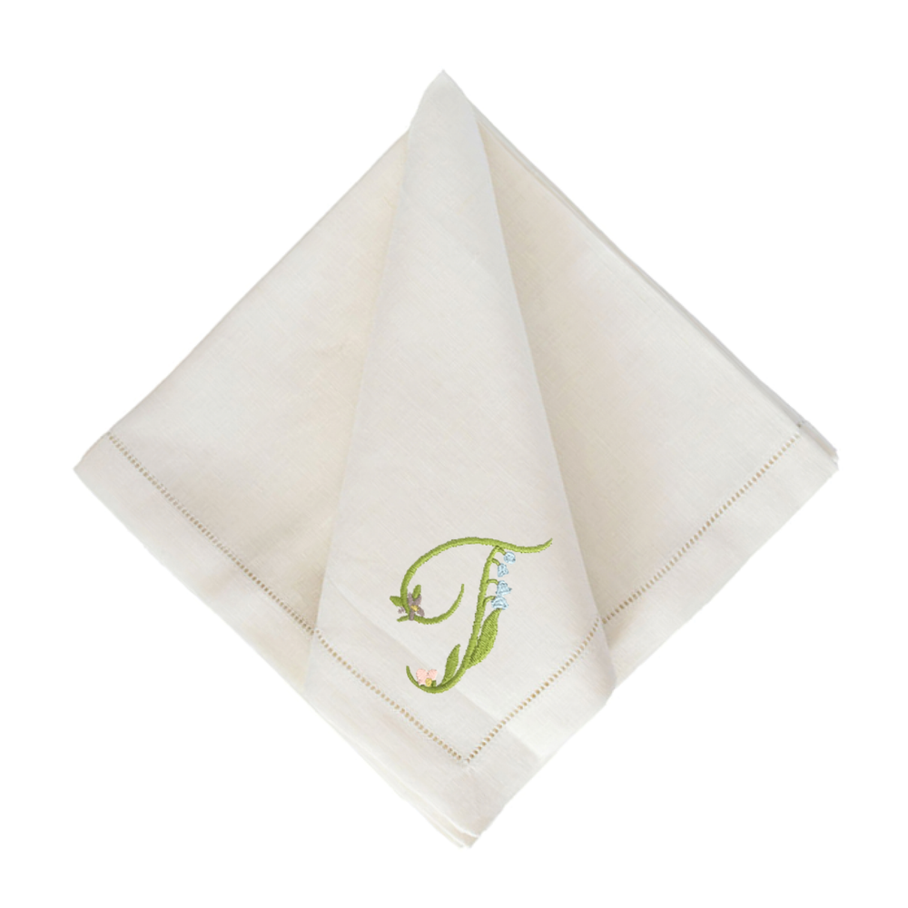 Gina Langford x Courtland and Co. Dinner Napkins - Ecru