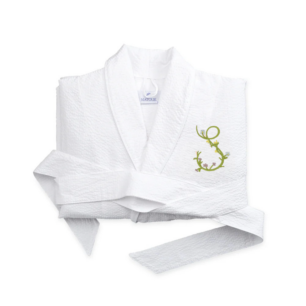 Gina Langford x Courtland & Co. Seersucker Robe