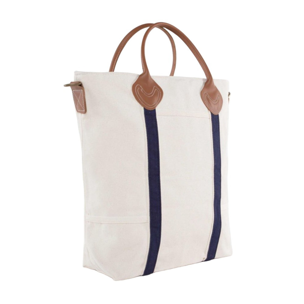 Customizable Flight Bag -- Navy//Natural