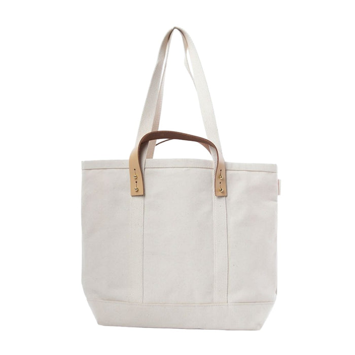 CanvasCraft Customizable Leather-Handled Tote