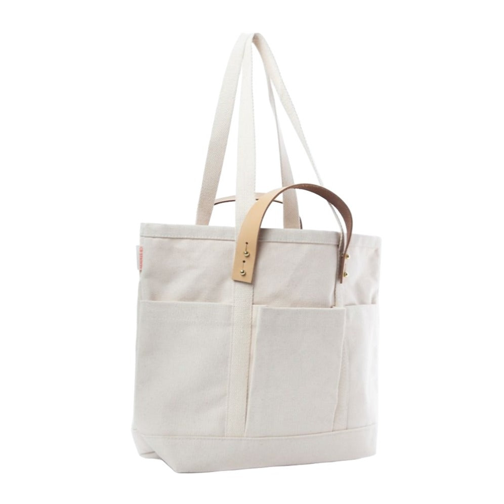 CanvasCraft Customizable Leather-Handled Tote