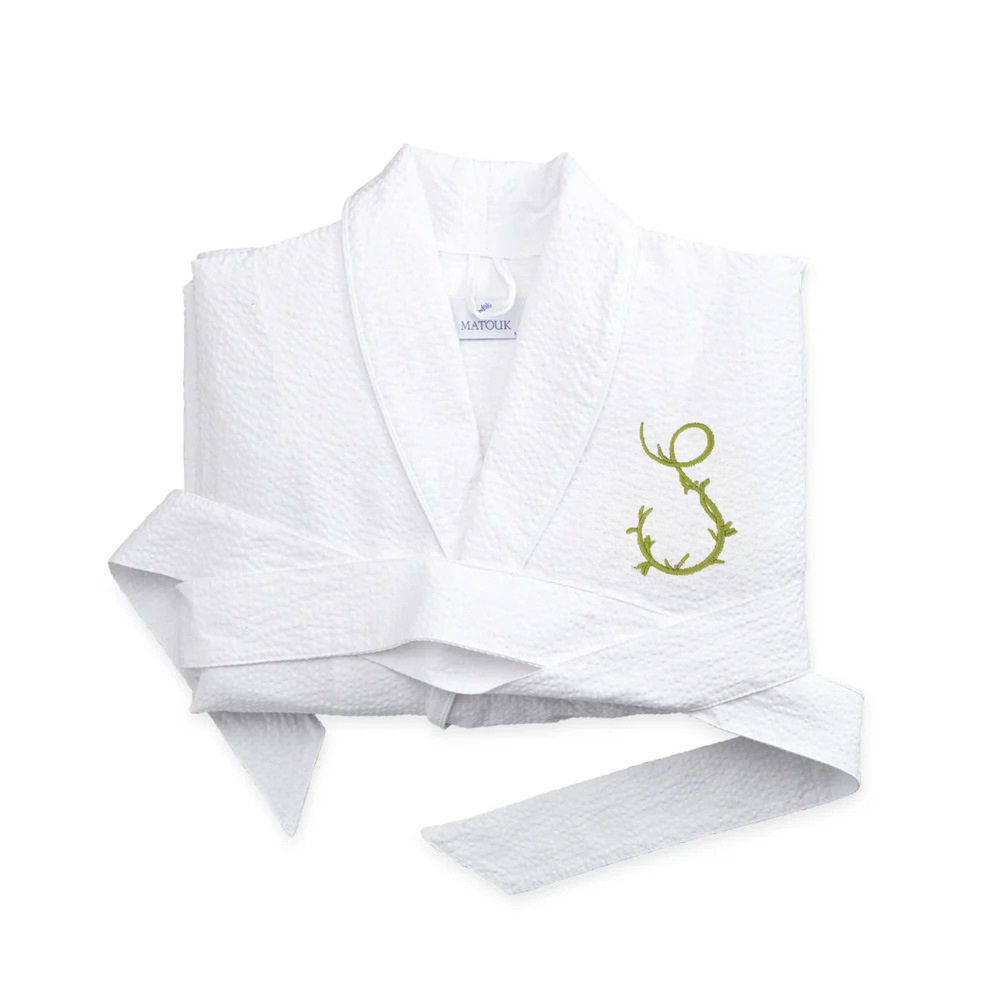 Gina Langford x Courtland & Co. Seersucker Robe
