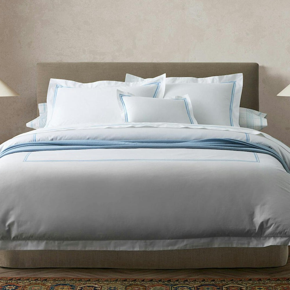 Essex Flat Sheet in Light Blue