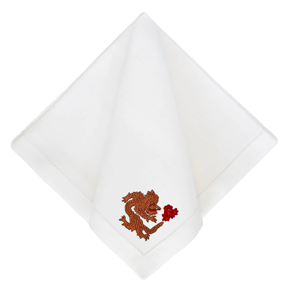 Dragon Customizable Dinner Napkins - 5 Colors