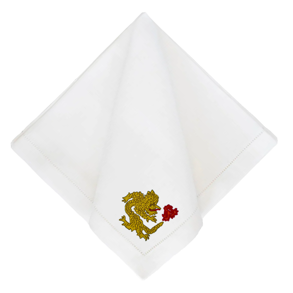 Dragon Customizable Dinner Napkins - 5 Colors
