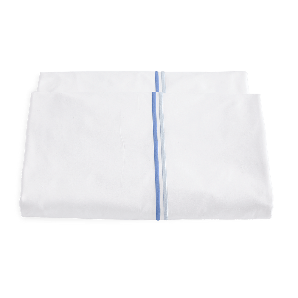 Essex Flat Sheet in Azure