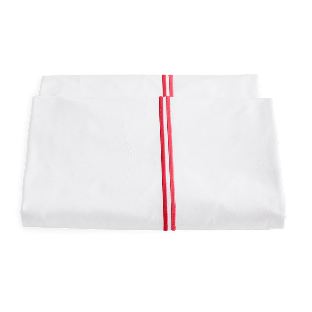 Essex Flat Sheet in Hibiscus