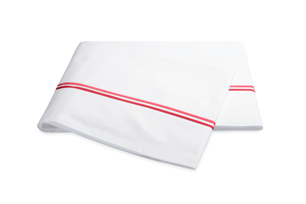 Essex Flat Sheet in Hibiscus