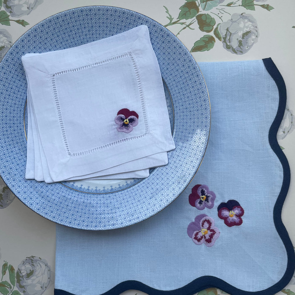 Pansy Cocktail Napkins