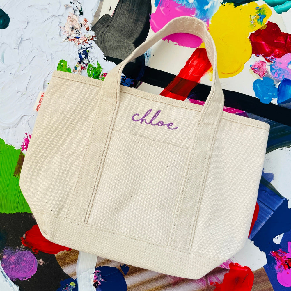 Customizable Mini Open Top Tote