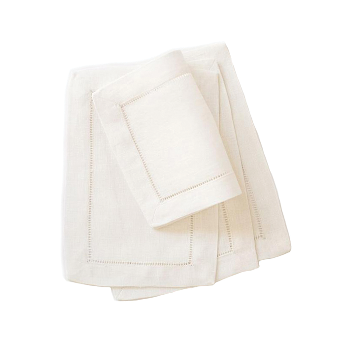 Festival 6x9 Customizable Linen Cocktail Napkins - Oyster