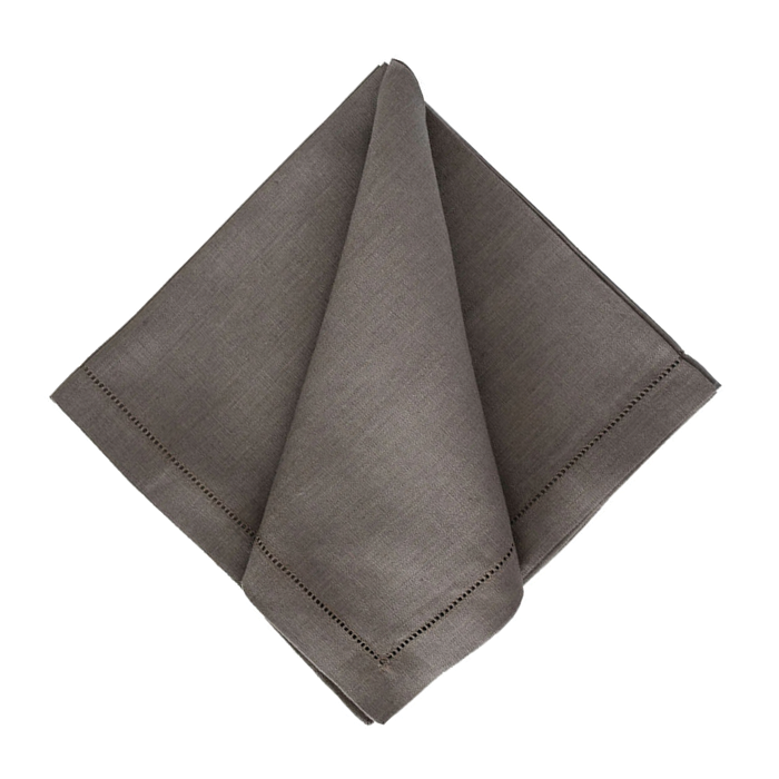 Festival Customizable Linen Dinner Napkins - Pewter