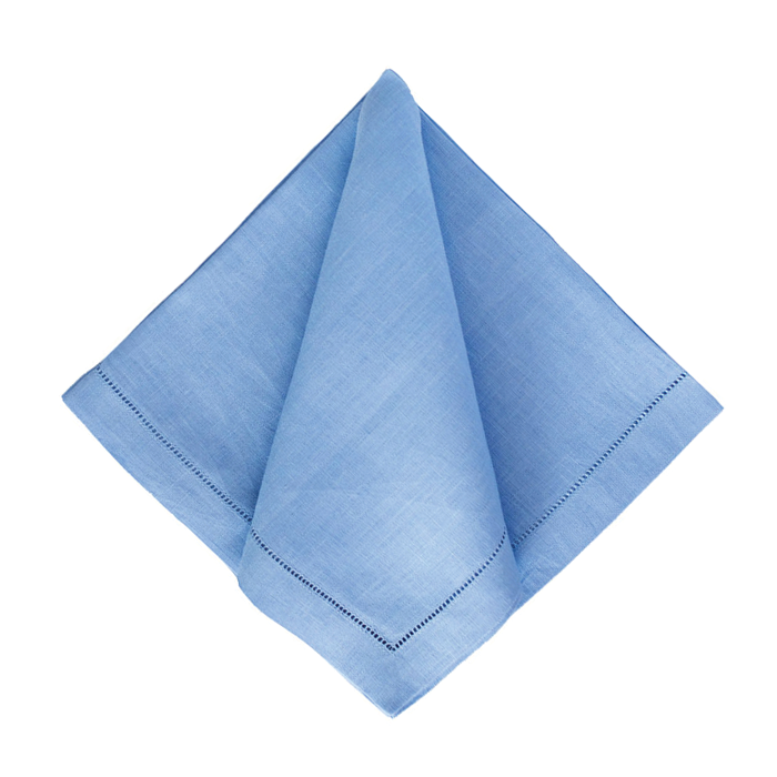 Festival Customizable Linen Dinner Napkins - Bluebell