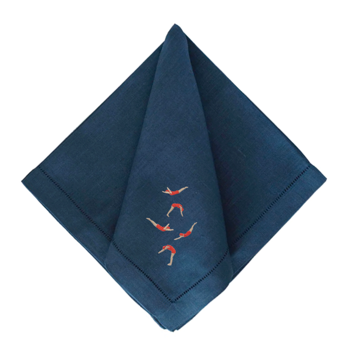 Diver Dinner Napkins - Navy