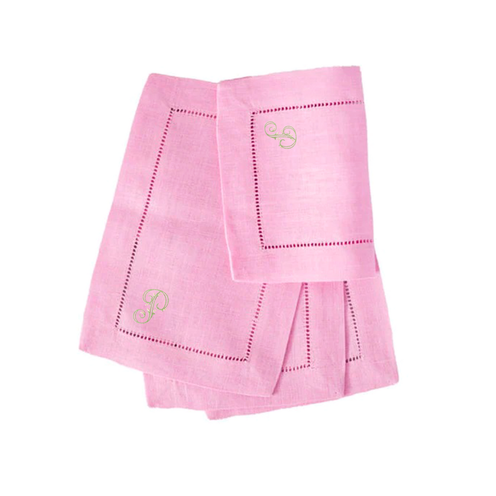 Festival 6x9 Customizable Linen Cocktail Napkins - Cotton Candy