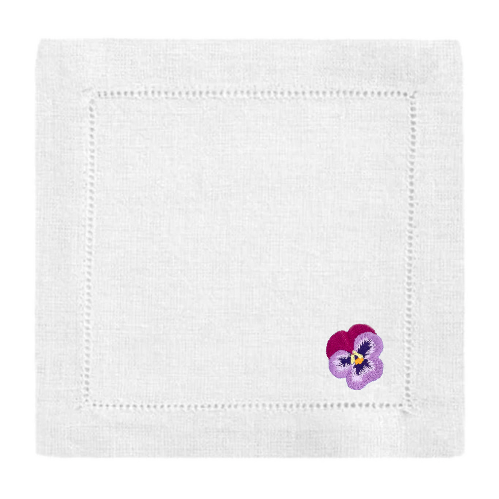 Pansy Cocktail Napkins