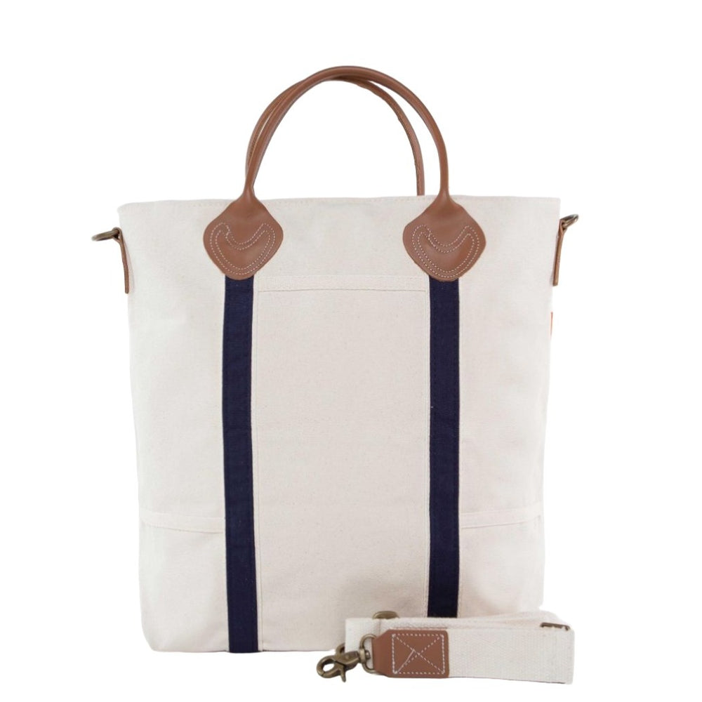 Customizable Flight Bag -- Navy//Natural