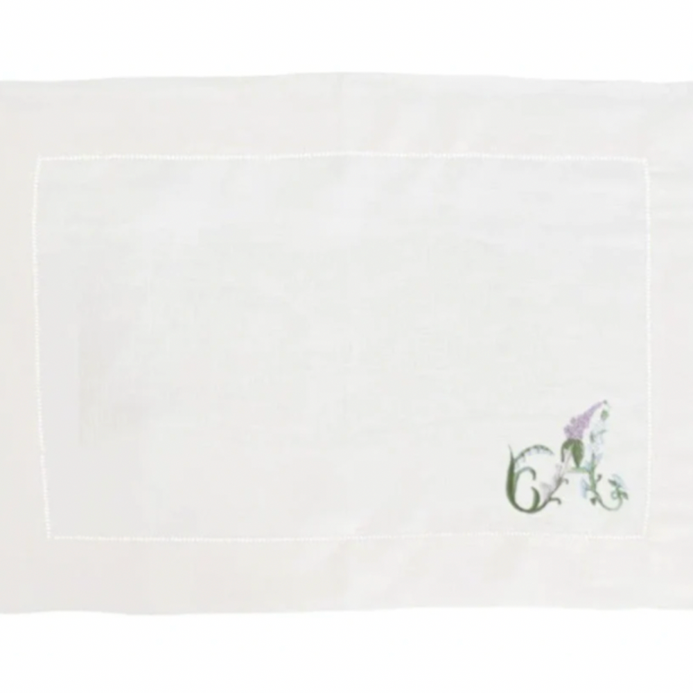 Floral Alphabet Placemats