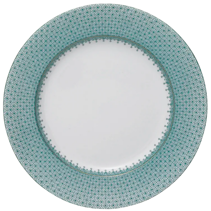 Lace Dinner Plate - Green Leaf