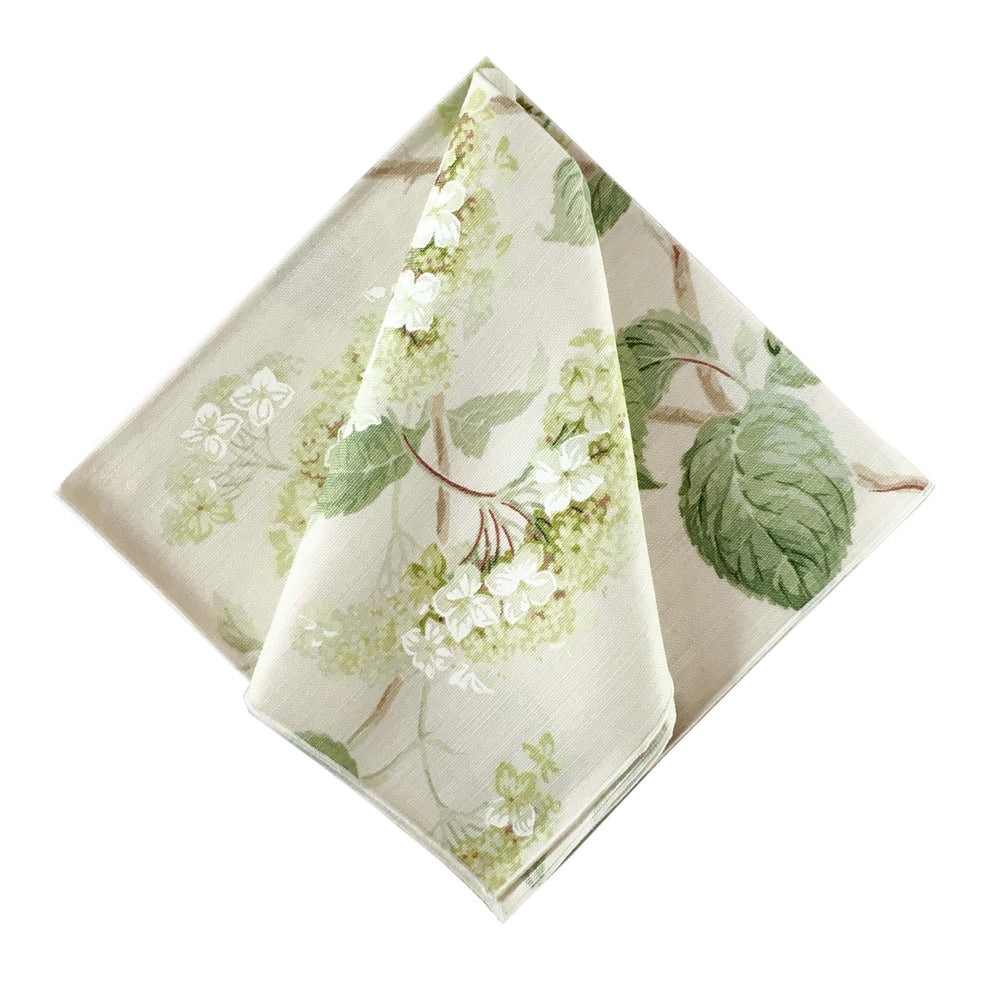 Green Hydrangea Dinner Napkins