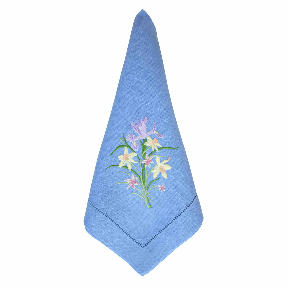 Daffodil Dinner Napkins - Bluebell