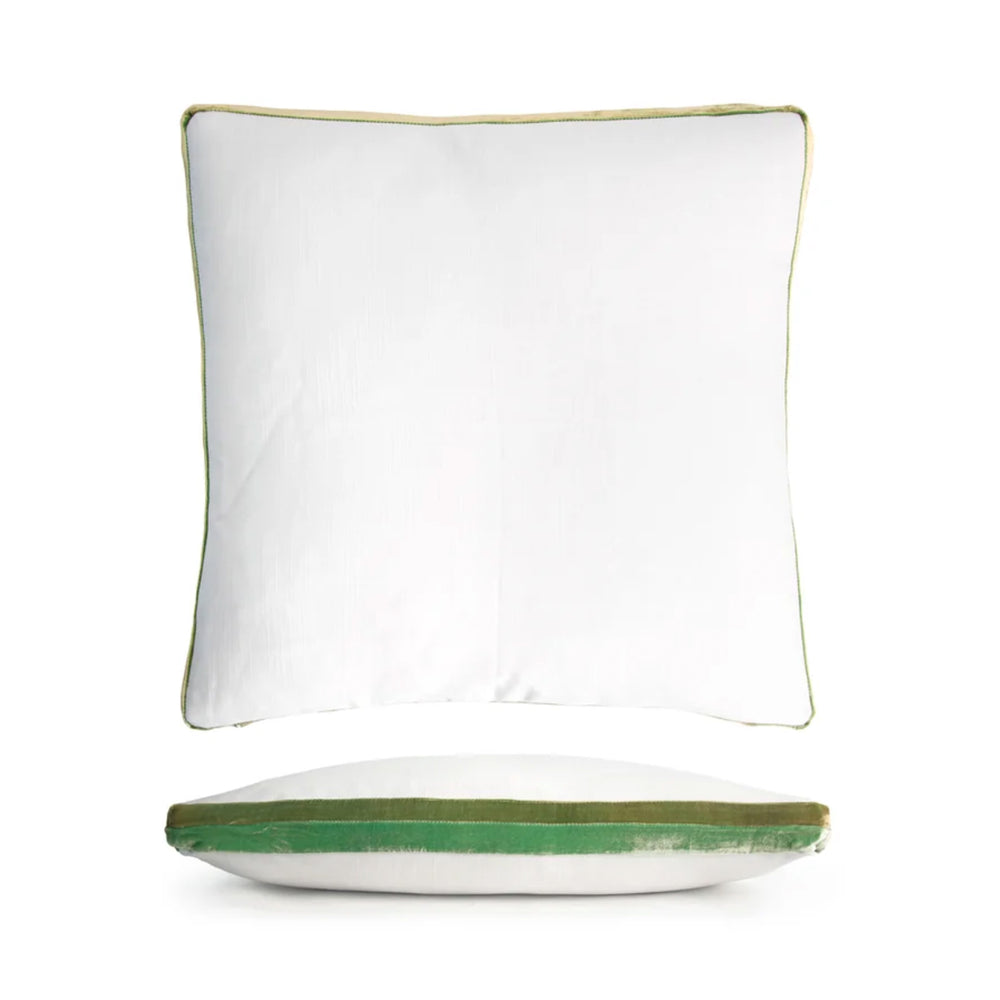 Double Tuxedo Pillow - Grass / Blush / Latte / Mango