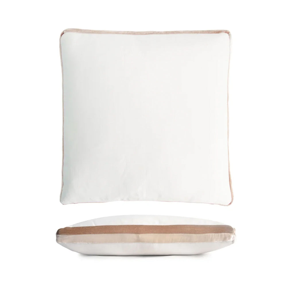 Double Tuxedo Pillow - Grass / Blush / Latte / Mango