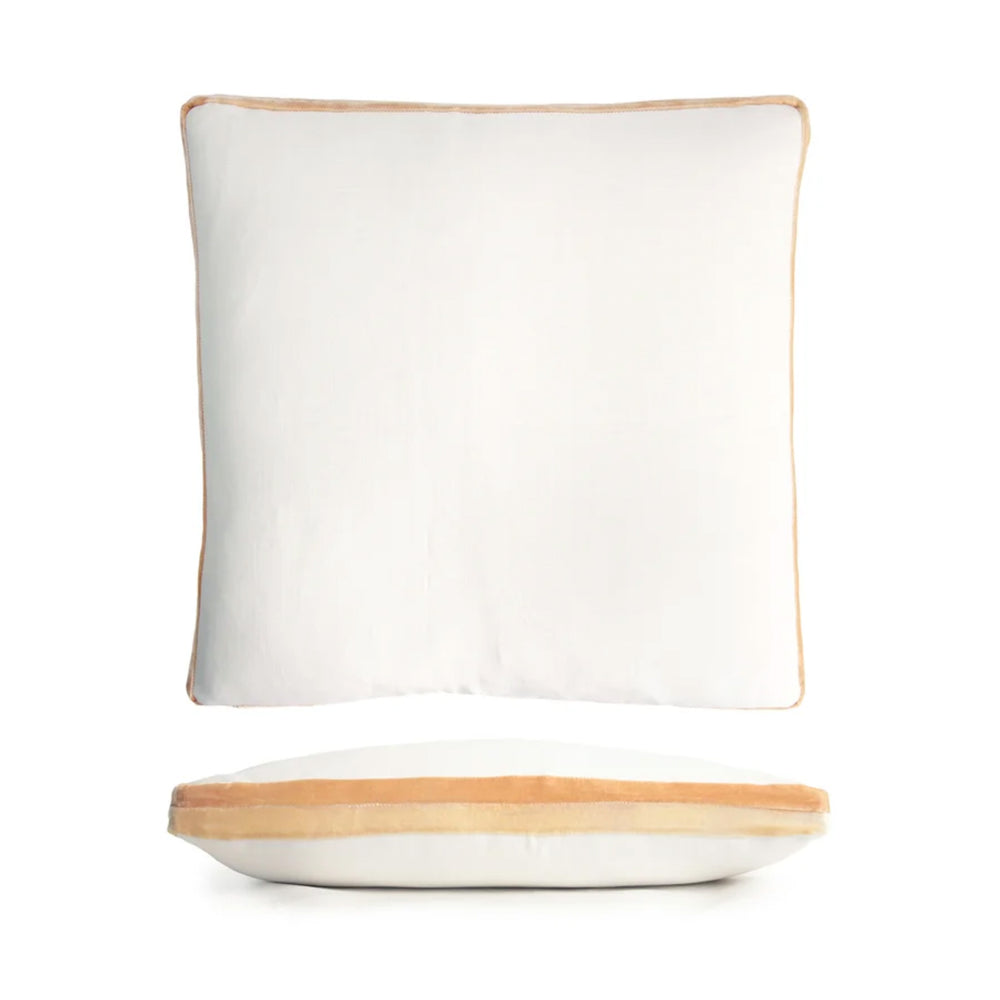Double Tuxedo Pillow - Grass / Blush / Latte / Mango