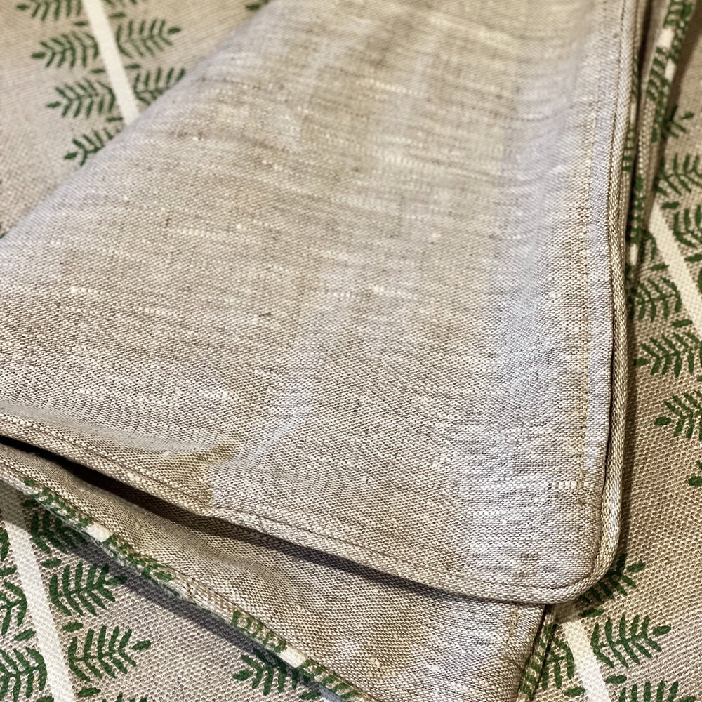Alva Block Print Pillow - Mossy Sage