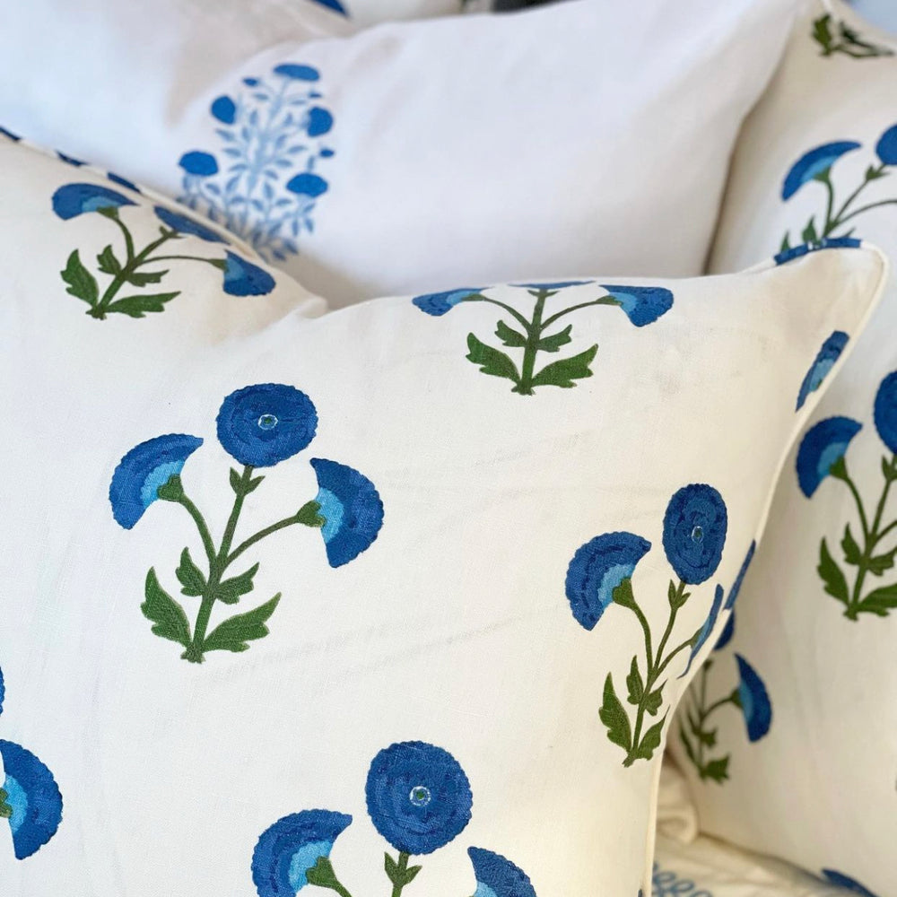 Saranda Flower Embroidery Pillow