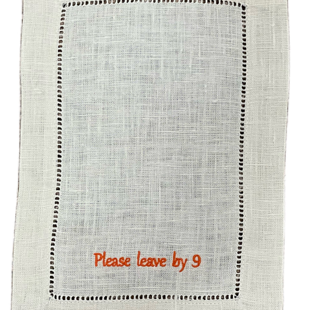 6x9 Please Leave by 9 Cocktail Napkins