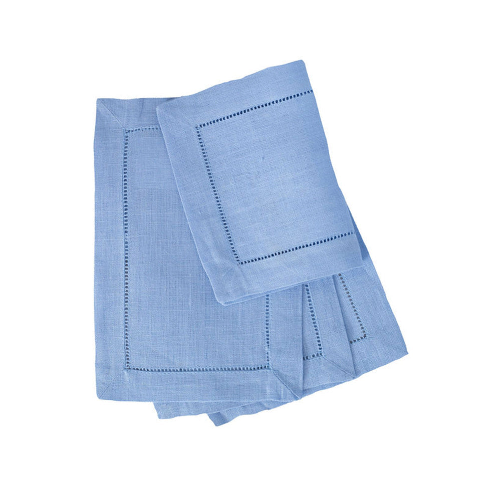 Festival 6x9 Customizable Linen Cocktail Napkins - Bluebell
