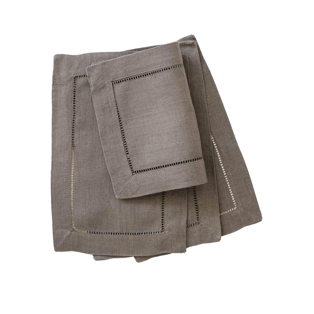 Festival 6x9 Customizable Linen Cocktail Napkins - Pewter