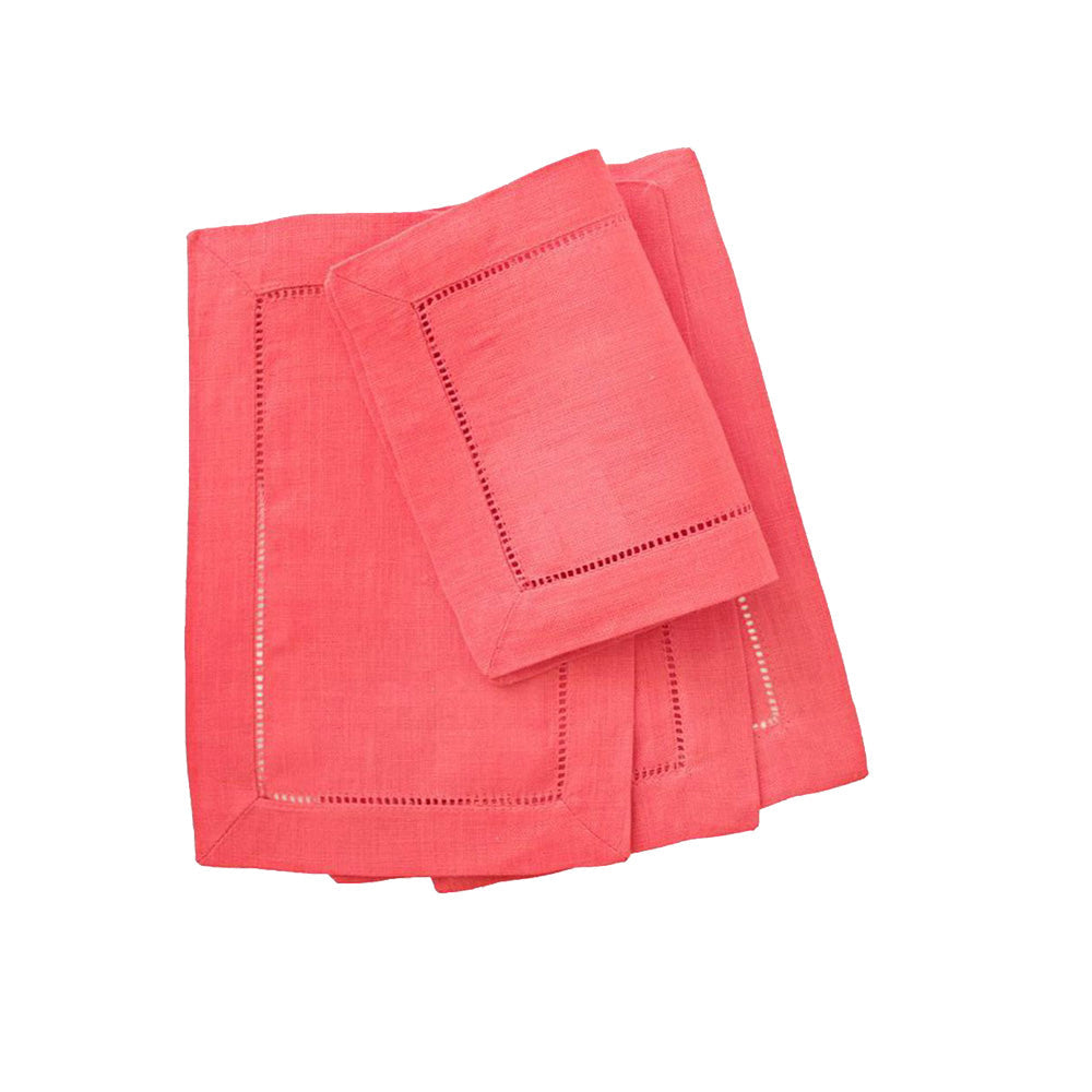 Festival 6x9 Customizable Linen Cocktail Napkins - Poppy