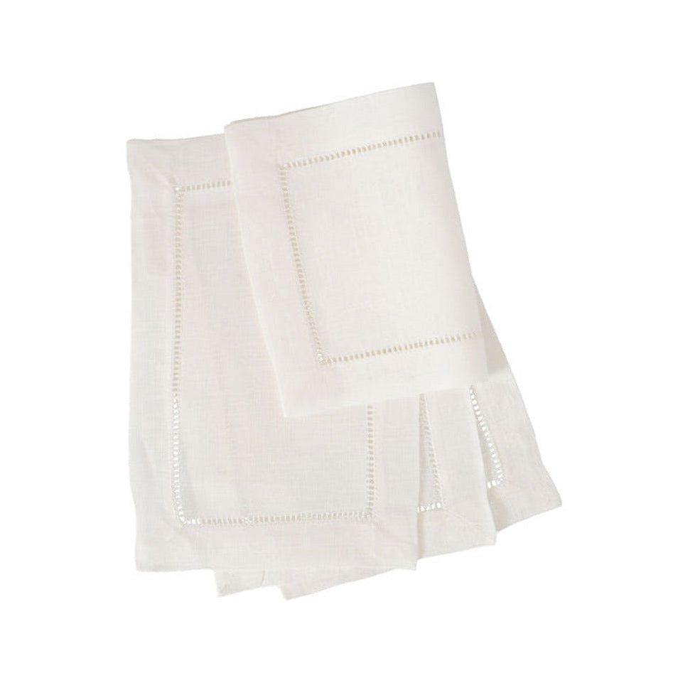 Festival 6x9 Customizable Linen Cocktail Napkins - White