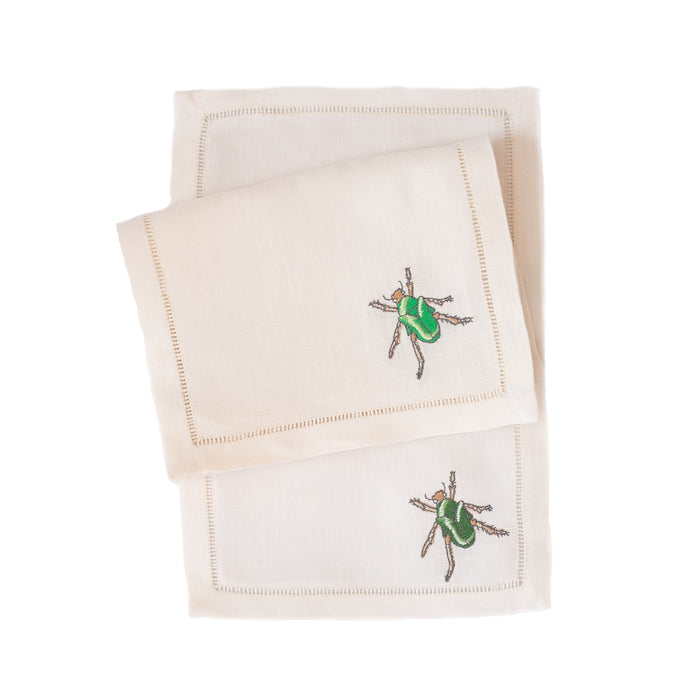 Chic Beetle on 6x9 Cocktail Napkins