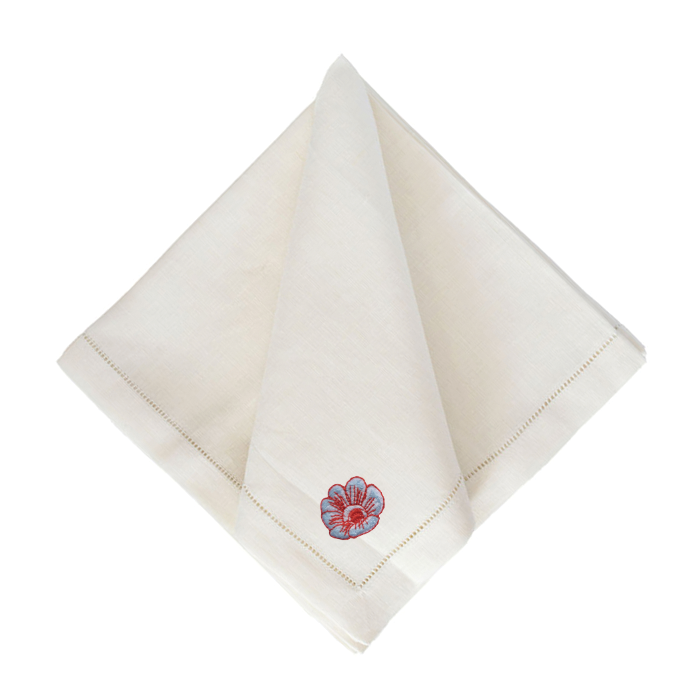 Poppy Christmas Dinner Napkins-Multiple Colors