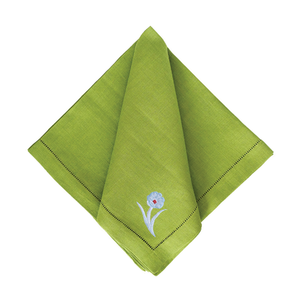 Bob Christian Poppy Stem Dinner Napkins-Multiple Colors